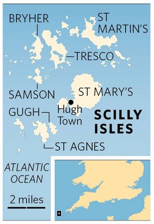 scilly isles map